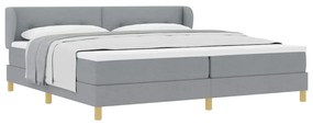 vidaXL Κρεβάτι με Ελατήρια και Στρώμα Κρεμ 90x200 εκ Υφασμα με στρώμα
