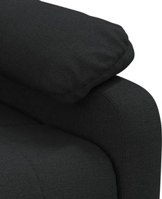 vidaXL Πολυθρόνα Ανακλινόμενη Μαύρη Υφασμάτινη