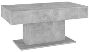 vidaXL Τραπεζάκι Σαλονιού Γκρι Σκυροδέματος 96x50x45 εκ. Επεξ. Ξύλο