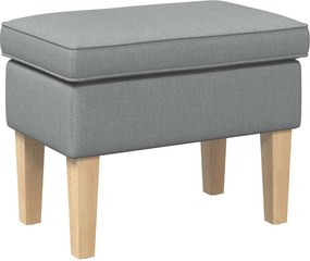 vidaXL Πολυθρόνα Ποδιών Ανοιχτό γκρι 55 x 35 x 41 εκ Ύφασμα