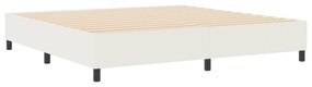 vidaXL Κρεβάτι Box Spring Κρεμ 200x200 εκ Κορντούροι Υλικό