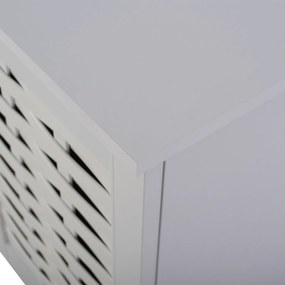 ΠΑΠΟΥΤΣΟΘΗΚΗ-ΝΤΟΥΛΑΠΙ CASSIOPE HM2208.05 ΜΕΛΑΜΙΝΗ ΛΕΥΚΗ ΜΕ ΠΟΔΙΑ 77Χ34Χ67.5Υεκ.