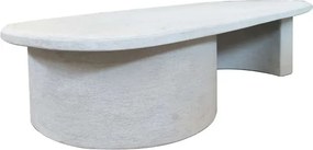 Τραπέζι σαλονιού Verven pakoworld mdf λευκό 120x60x32εκ