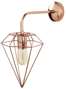 Φωτιστικό Τοίχου - Απλίκα Elmas 892OPV1291 20x37x43cm 1xE27 40W Copper Opviq