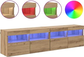 vidaXL Βάσεις τηλεόρασης 2 pcs Artisan Oak Επεξεργασμένο ξύλο