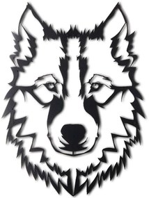 Διακοσμητικό Τοίχου Wolf 805BSG1070 38x50cm Black Wallity Μέταλλο