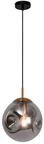 Φωτιστικό Οροφής Oscar 4253601 E27 Fume Viokef Metal, Glass