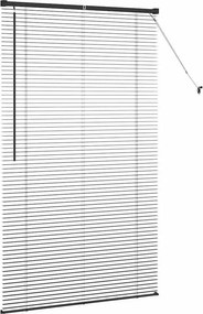 vidaXL Βενετσιάνικες Ρόδες Μαύρο 175 x 100 εκ. Αλουμίνιο