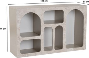 Κονσόλα Τραβερτίνη Μάρμαρο / Ψαμμίτης FLODIN 120x37x74