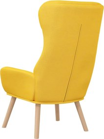 vidaXL Πολυθρόνα Relax Κίτρινο Μουσταρδί Υφασμάτινη