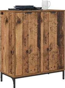 vidaXL Πλαϊνό γραφείο Παλιό ξύλο 69,5 x 33 x 82 εκ. Επεξεργασμένο Ξύλο