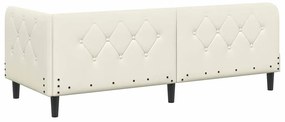 vidaXL Κρεβάτι Γωνίας Κρεμ 80 x 200 cm Βελούδο