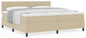 vidaXL Κρεβάτι Scratch με Στρώμα Ανοικτό Πράσινο Γκρι 200x200 cm Ύφασμα Βελούδου
