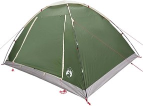 vidaXL Σκηνή Camping με στέγη Πράσινο 6 ατόμων Πολυεστέρας και Χάλυβας