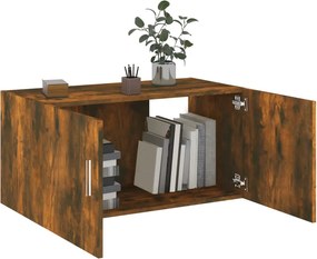 vidaXL Ντουλάπι Τοίχου Καπνιστή Δρυς 80x39x40 εκ. Επεξεργασμένο Ξύλο