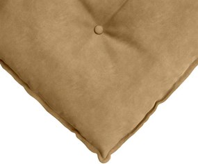 vidaXL Μαξιλάρι Πλάτης Καφέ 160 x 50 cm Υφασμάτινο Κορντουρά