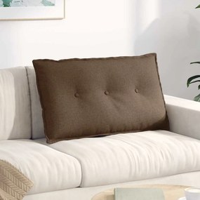 vidaXL Μαξιλάρι Πλάτης Καφέ 80 x 19 x 50 εκ ύφασμα