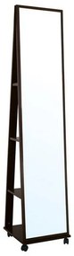 Καθρέπτης Δαπέδου Fisher Ε7191,1 39x39x176cm Walnut Wood, Glass