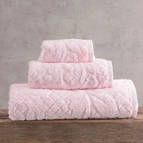 Πετσέτες Imani Σε Κουτί (Σετ 3τμχ) Pink Ρυθμός Towels Set 70x140cm 100% Πενιέ Βαμβάκι