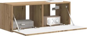 vidaXL Ντουλάπι Τηλεόρασης Τοίχου 78,5 x 30 x 29,5 cm Artisian Δρυς