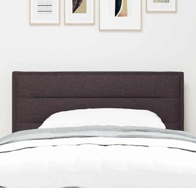 vidaXL Κεφαλάρι Σκούρο Καφέ 80 cm ύφασμα