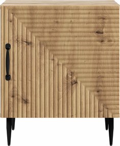 vidaXL Κομοδίνο Artisan Δρυς 43 x 34,5 x 50 εκ Επεξεργασμένο Ξύλο
