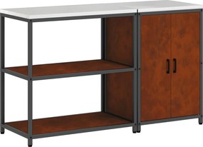 vidaXL Σετ Αποθήκευσης Κουζίνας HATTEM 2 pcs Σκ rusty Ατσάλι