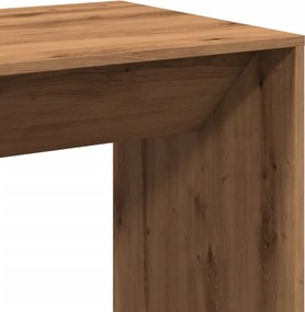 vidaXL Τραπέζι Μπαρ Αρτισιανή Δρυς 51x50x103,5 εκ. Επεξ. Ξύλο