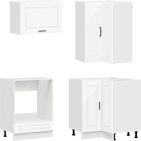 vidaXL Μονάδα κουζίνας PORTO 8 pcs Λευκό Επεξεργασμένο Ξύλο