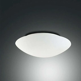 Φωτιστικό Οροφής - Τοίχου Pandora Led 3563-65-102 White Fabas Luce Μέταλλο,Γυαλί