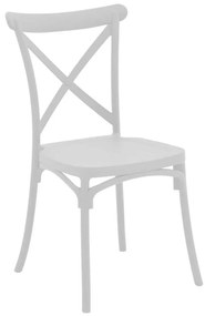 Καρέκλα Crossie 292-000007 51x48x90cm White Πολυπροπυλένιο
