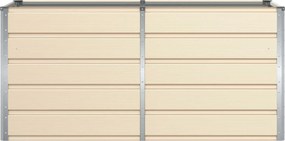 vidaXL Γλάστρα Ελεφαντόδοντο 160 x 80 x 75 cm Ατσάλι
