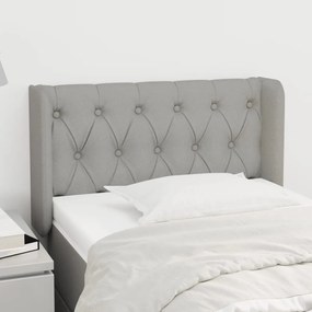 vidaXL Κεφαλάρι με Πτερύγια Ανοιχτό Γκρι 83x16x78/88 εκ. Υφασμάτινο
