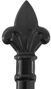 vidaXL Πόρτα Περίφραξης Διπλή με Λόγχες 400 x 248 εκ.