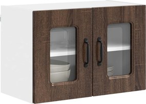 vidaXL Πάνελ πλυντηρίου πιάτων Kalmar 2 pcs Καφέ δρυς