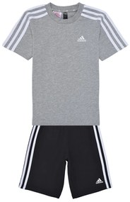 Σετ από φόρμες adidas  Essentials 3-Stripes Tee and Shorts Set