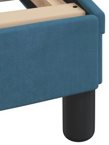 vidaXL Κρεβάτι με Στρώμα Μπλε 80 x 200 εκ. Βελούδινος