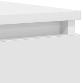 Συρταριέρα με Συρτάρια Λευκή 100,5x35x98,5 εκ. από Επεξ. Ξύλο - Λευκό