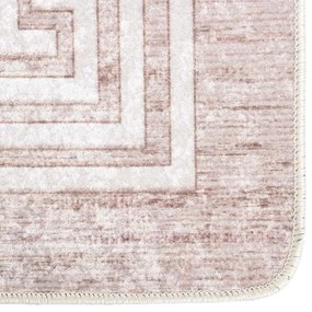vidaXL Χαλί Πλενόμενο Αντιολισθητικό Μπεζ 120 x 180 εκ.