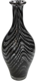 Βάζο  Μαύρο Γυαλί 14x14x32.5cm