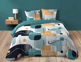 Σετ Υπέρδιπλη Παπλωματοθήκη & 2 Μαξιλαροθήκες Sprint Douceur d'intérieur από βαμβάκι 42TC, με διαστάσεις 220x240cm