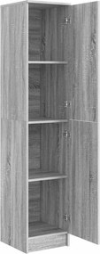 vidaXL Highboard Γκρίζο Σονομα 35 x 39 x 168 εκ.