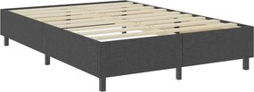 vidaXL Κρεβάτι Boxspring Σκούρο Γκρι 180 x 200 εκ. Υφασμάτινο
