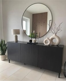 Stewehome Σετ 2 τεμαχίων XXL κεραμικά βάζα σε σχήμα κρίκου Κρεμ