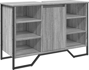 vidaXL Ντουλάπι Νιπτήρα Μπάνιου Γκρι Sonoma 91x35x60 εκ. Επεξ. Ξύλο
