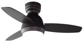 Iq Ανεμιστήρας Οροφής Cf-3618 Orb Coffee 92cm Με Led Φως Και Τηλεχειριστήριο Dc Motor 55w