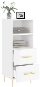 vidaXL Ντουλάπι Γυαλιστερό Λευκό 34,5x34x90 εκ. Επεξεργασμένο Ξύλο