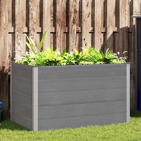 vidaXL Ζαρντινιέρα Υπερυψωμένη Γκρι 150 x 100 x 91 εκ. από WPC