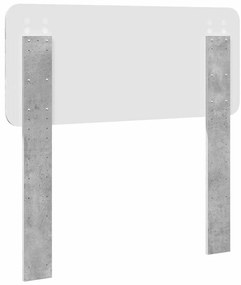 vidaXL Κεφαλάρι με κεφαλάρι Σκυρόδεμα Γκρι 90 cm Επεξεργασμένο ξύλο