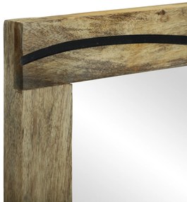 vidaXL Καθρέφτης μπάνιου  50 x 70 x 30 εκ. από ξύλο μάνγκο.